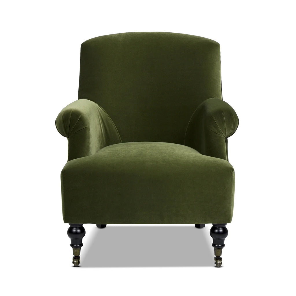 Olive Green Performance Velvet Accent Armchair M5126