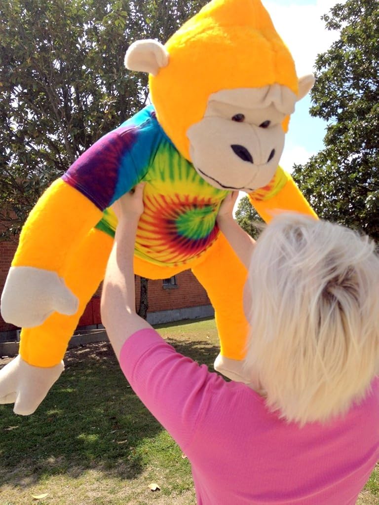 Yellow Plush Monkey 40-inches Tall Z589