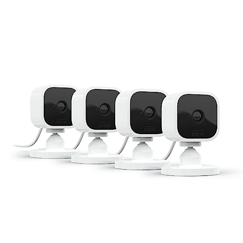 Compact indoor plug-in smart security camera, 1080p HD video, night vision, motion detection, two-way audio, 2 cameras (White) S676