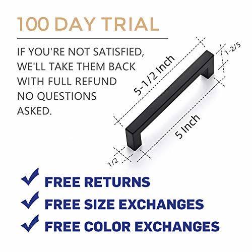 15 Pack 5 inch Matte Black Cabinet Handles V95680
