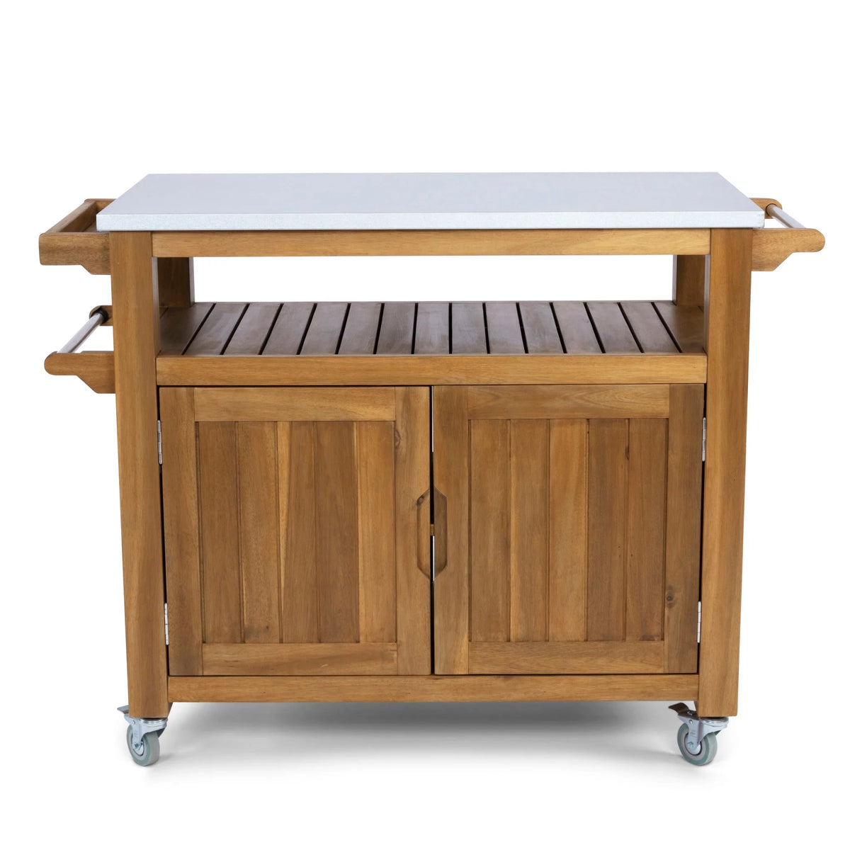 Brown Wood Outdoor Cart O974
