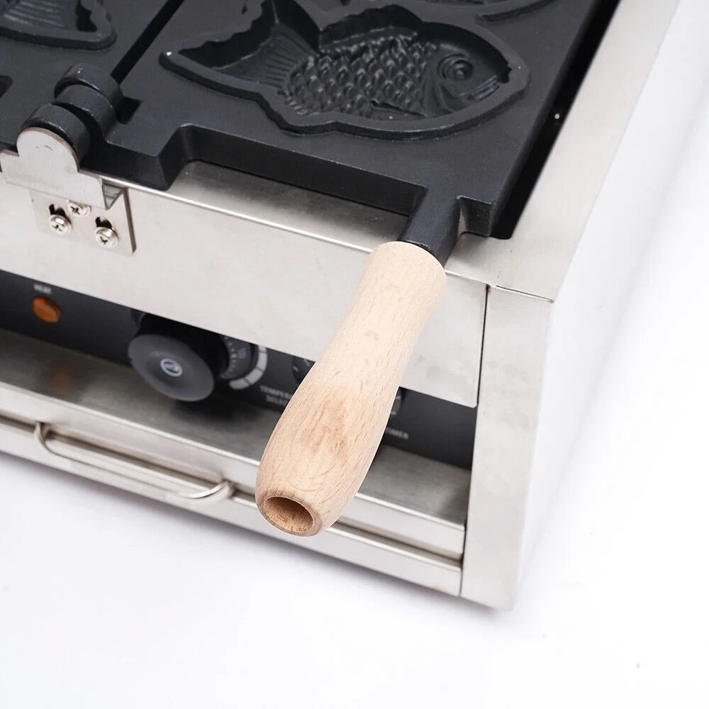 Nonstick Stainless Steel Fish Shape Waffle Iron Baker Machine H499107
