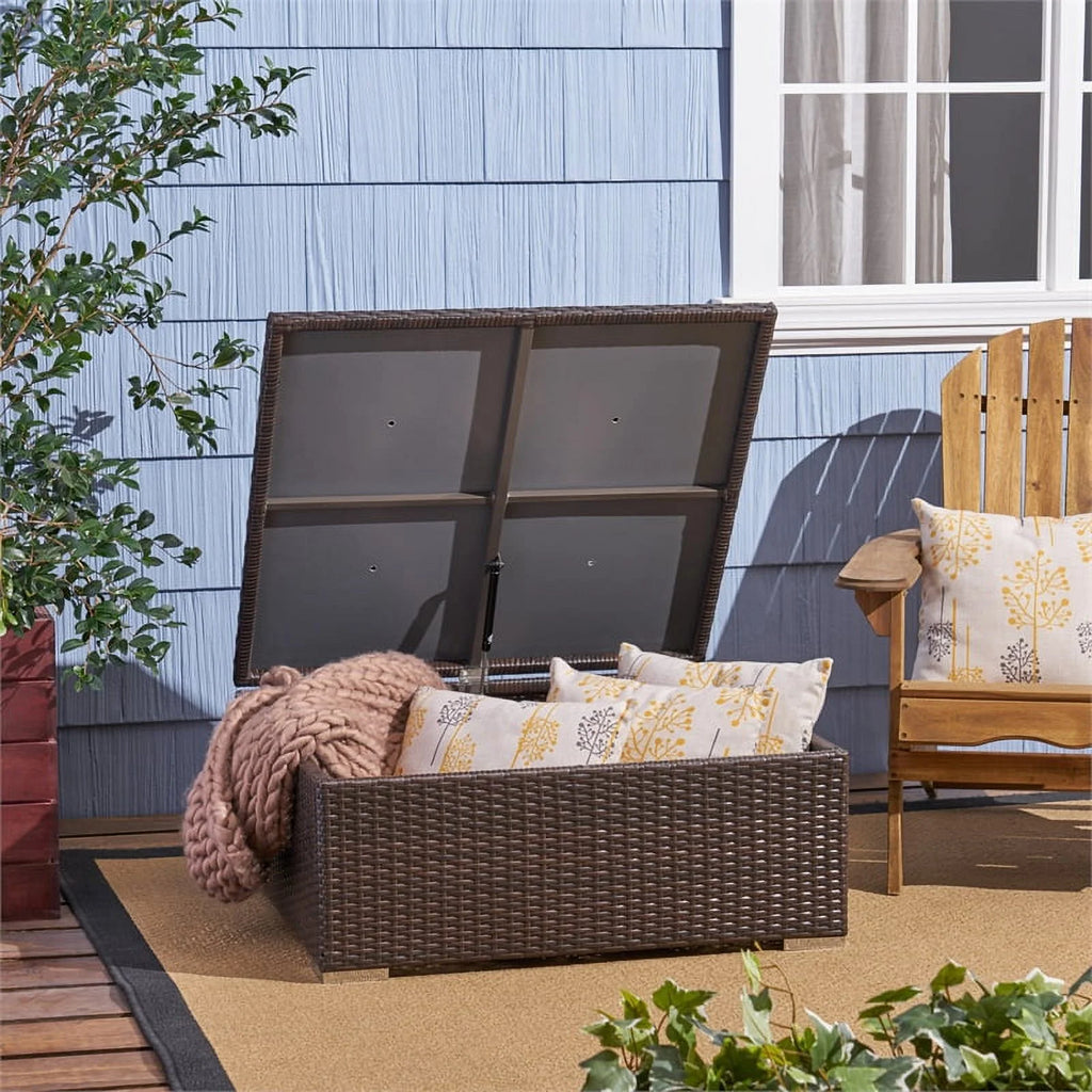 Outdoor Wicker Storage Coffee Table C7587