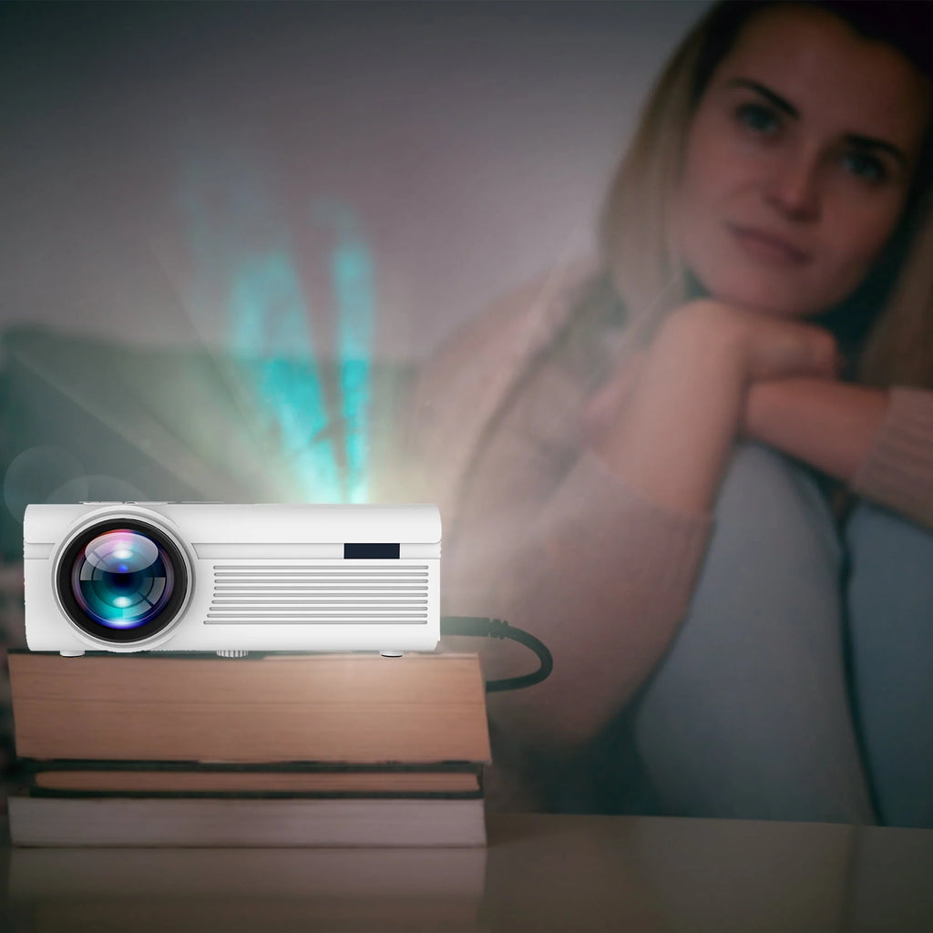 White LCD Home Theater Projector A17822