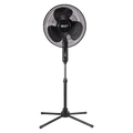 16” Oscillating Pedestal Fan, 3-speed, Adjustable Height and Tilt, Black N2598
