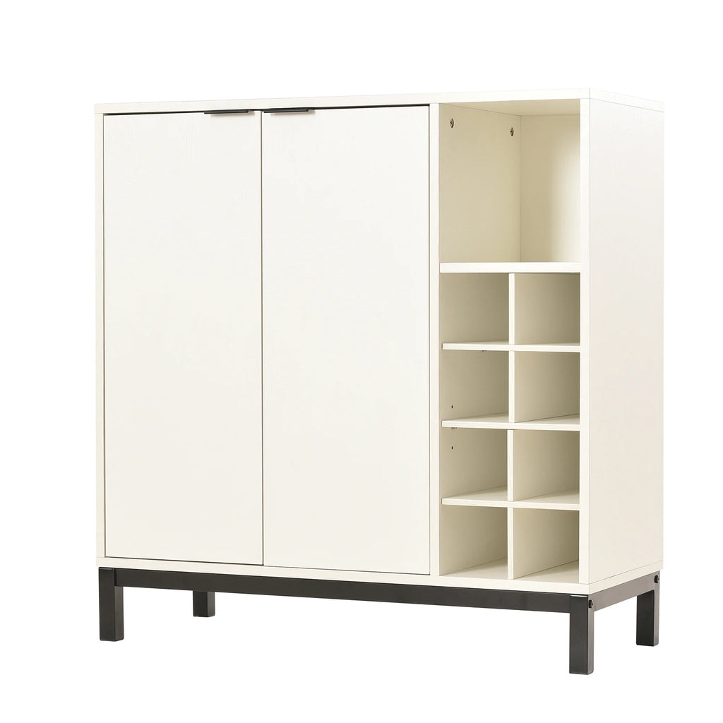 White Sideboard Buffet Cabinet with Storage Z707