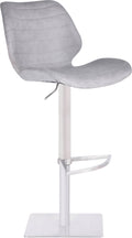 Vintage Light Grey Adjustable Swivel Barstool J269