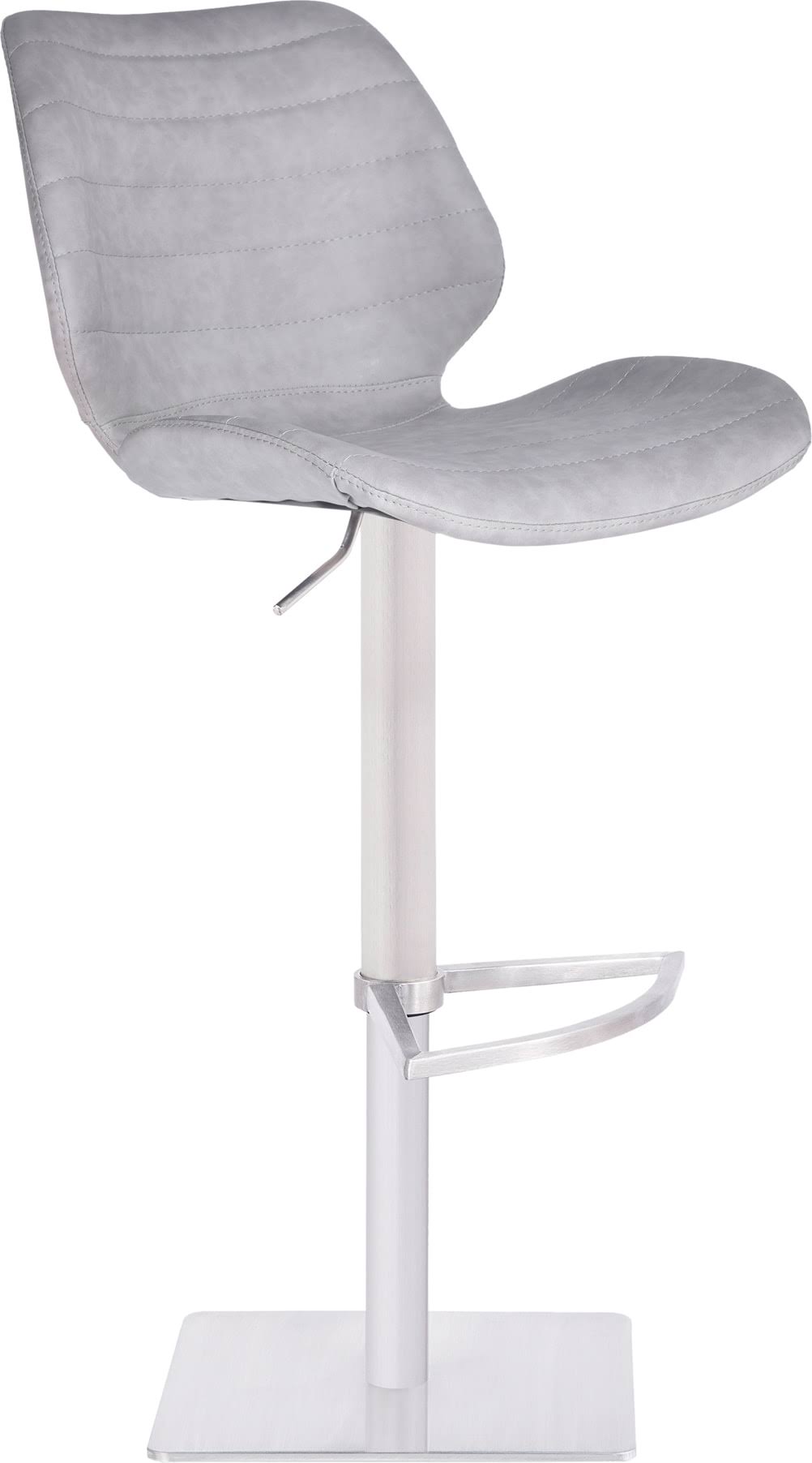 Vintage Light Grey Adjustable Swivel Barstool J269