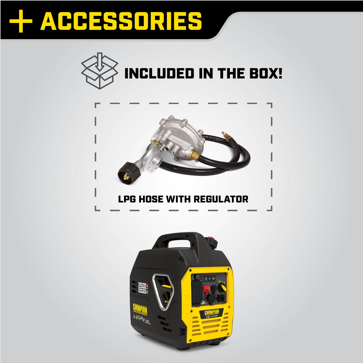 2500-Watt Dual Fuel Inverter Generator P276