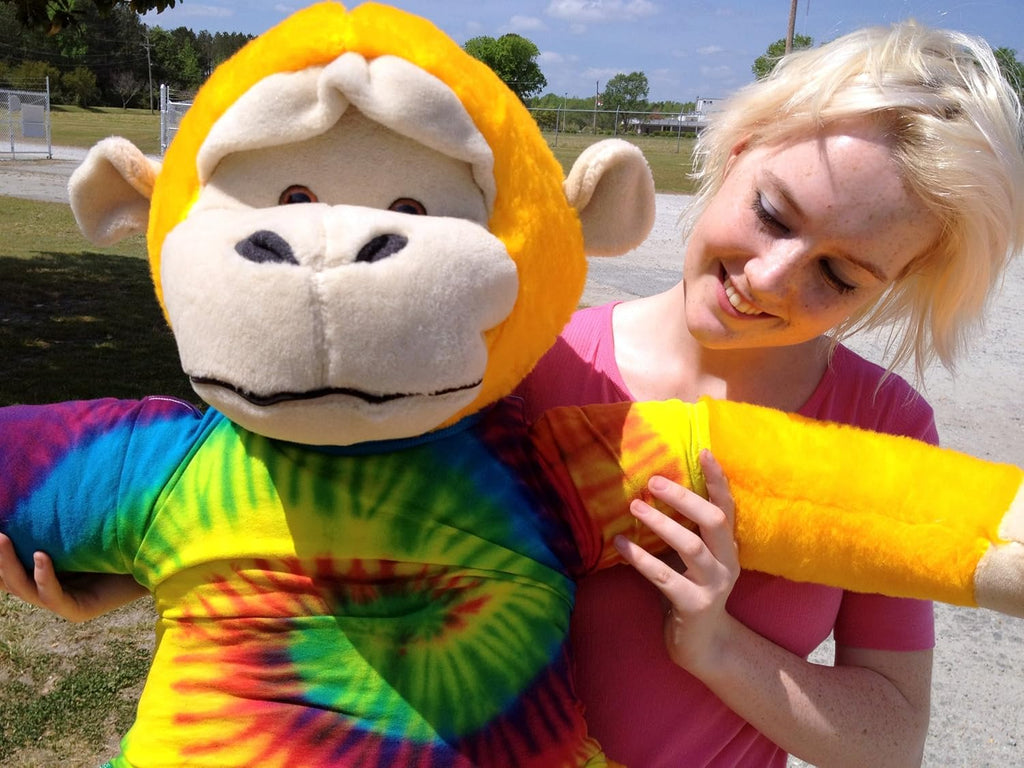 Yellow Plush Monkey 40-inches Tall Z589