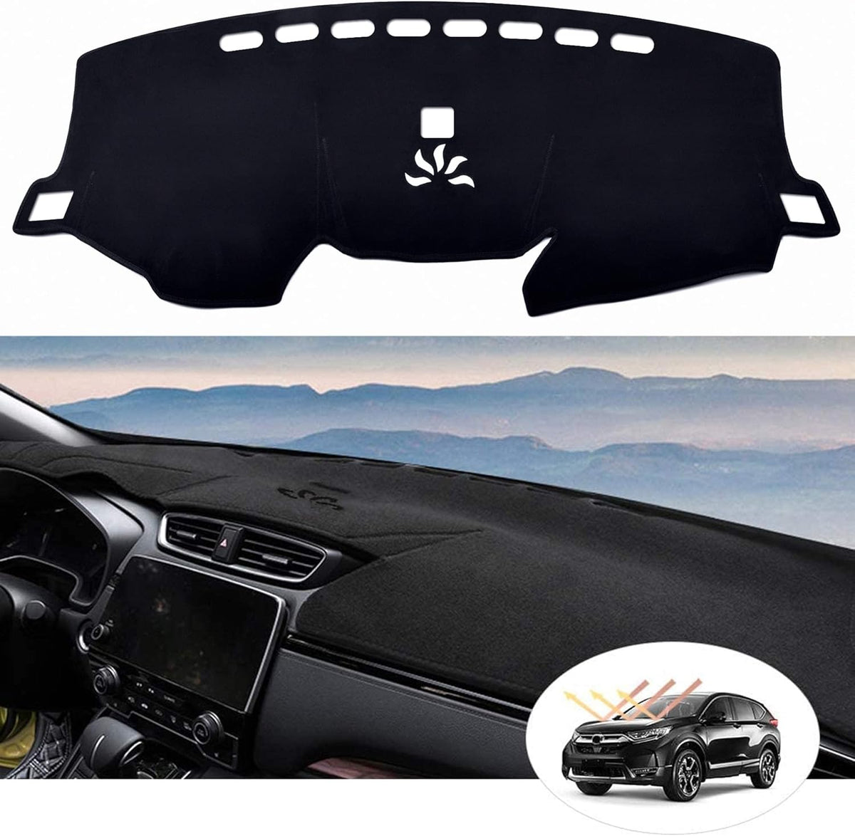 Dashboard Cover Mat Carpet for Honda CRV E855721