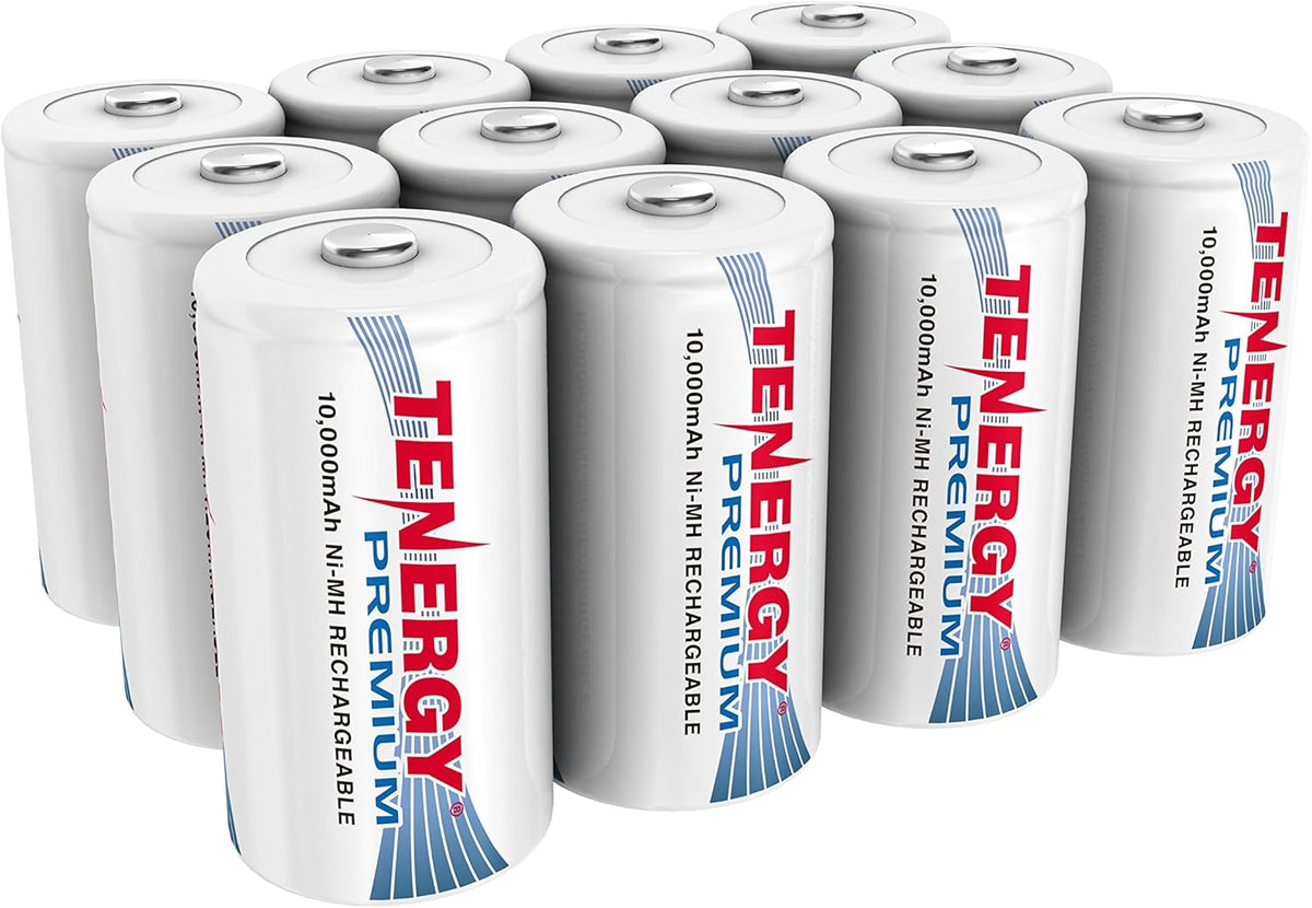 12 Pack D NiMH Rechargeable Batteries H786132