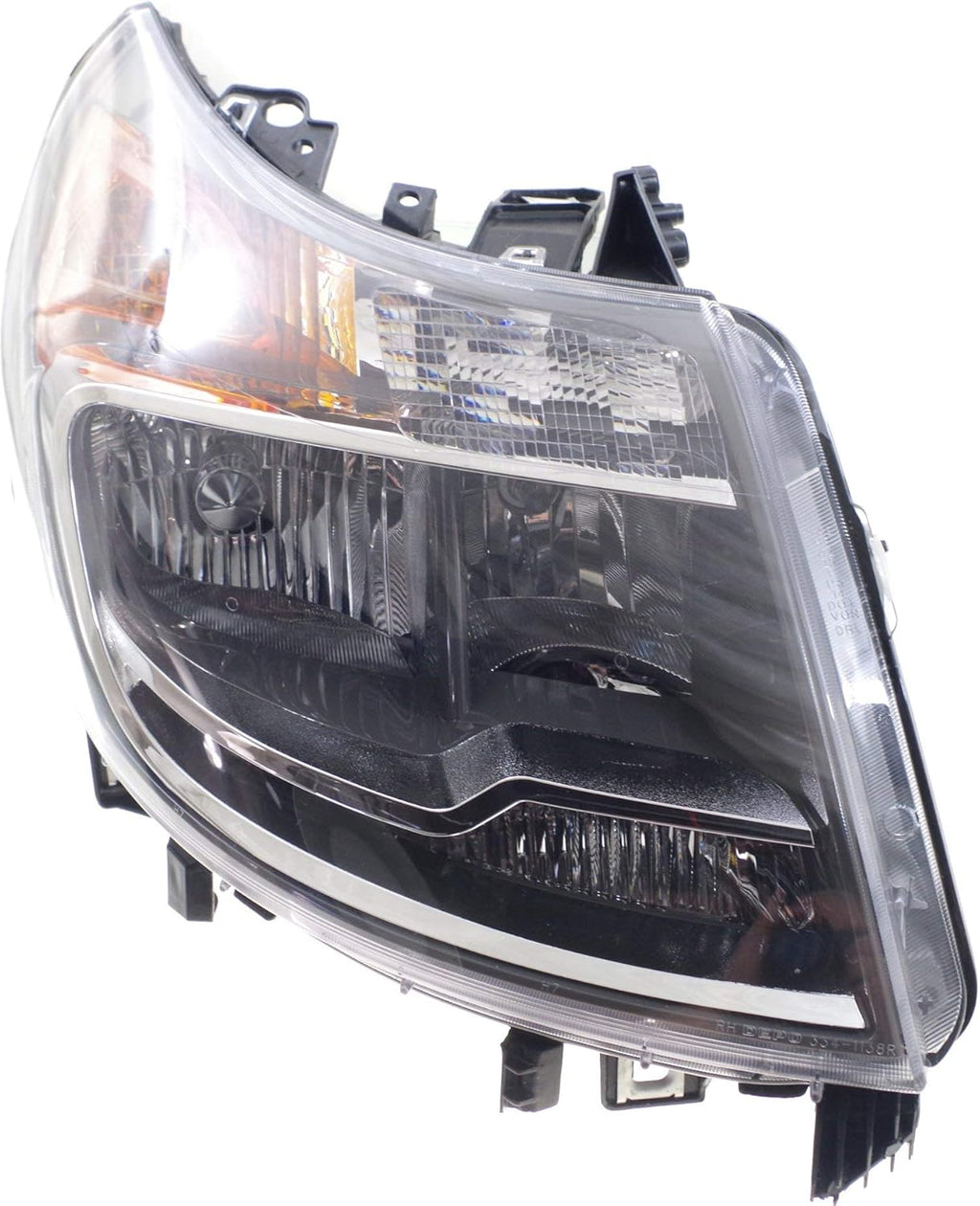 Headlight Set of 2 Clear Lens Halogen Composite A4950