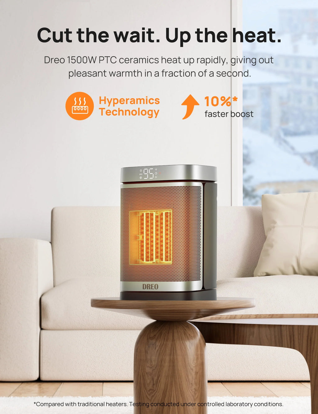1500W PTC Electric Space Heater with Remote J460646