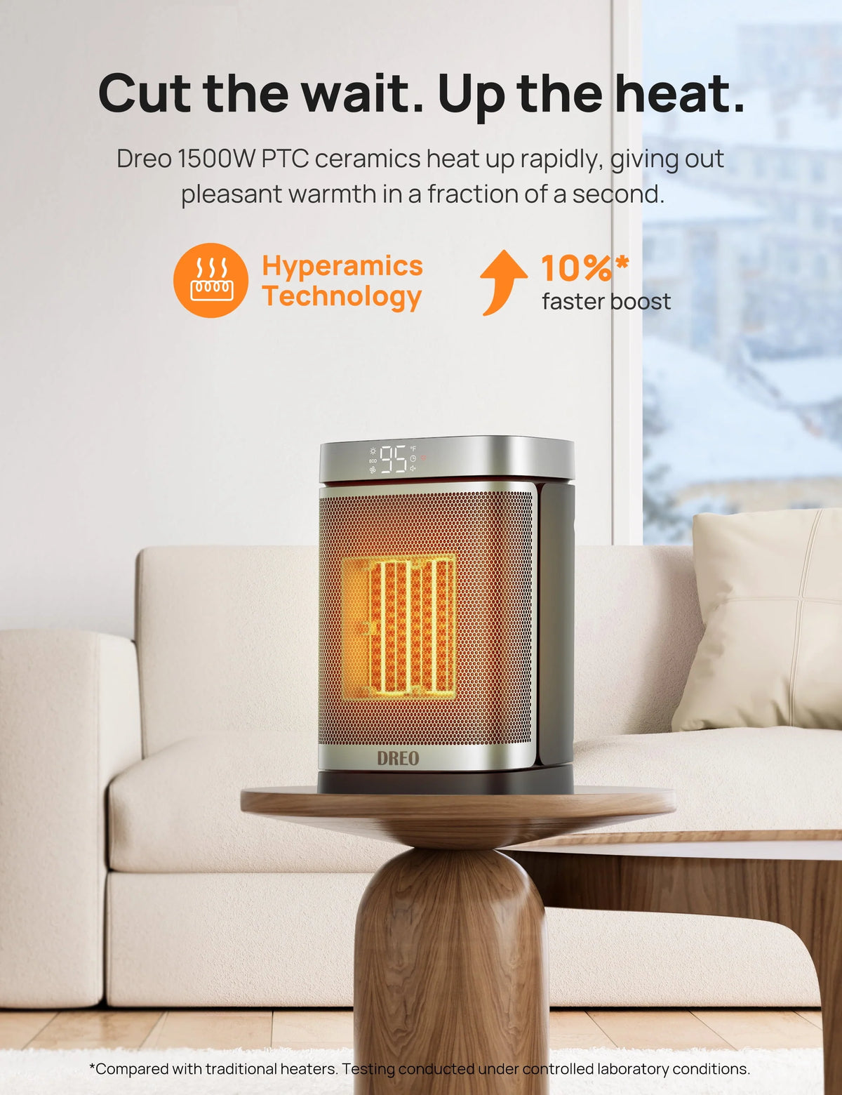 1500W PTC Electric Space Heater with Remote J460646