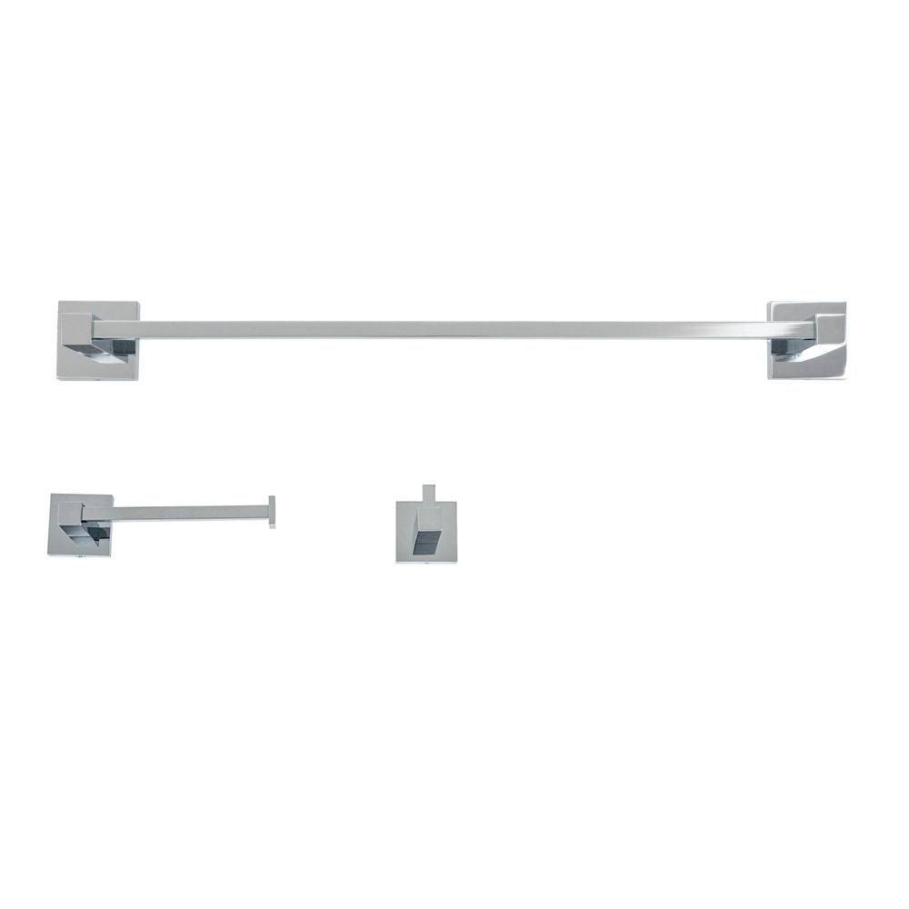 3 Piece Polished Chrome Bathroom Accessory Set S679781