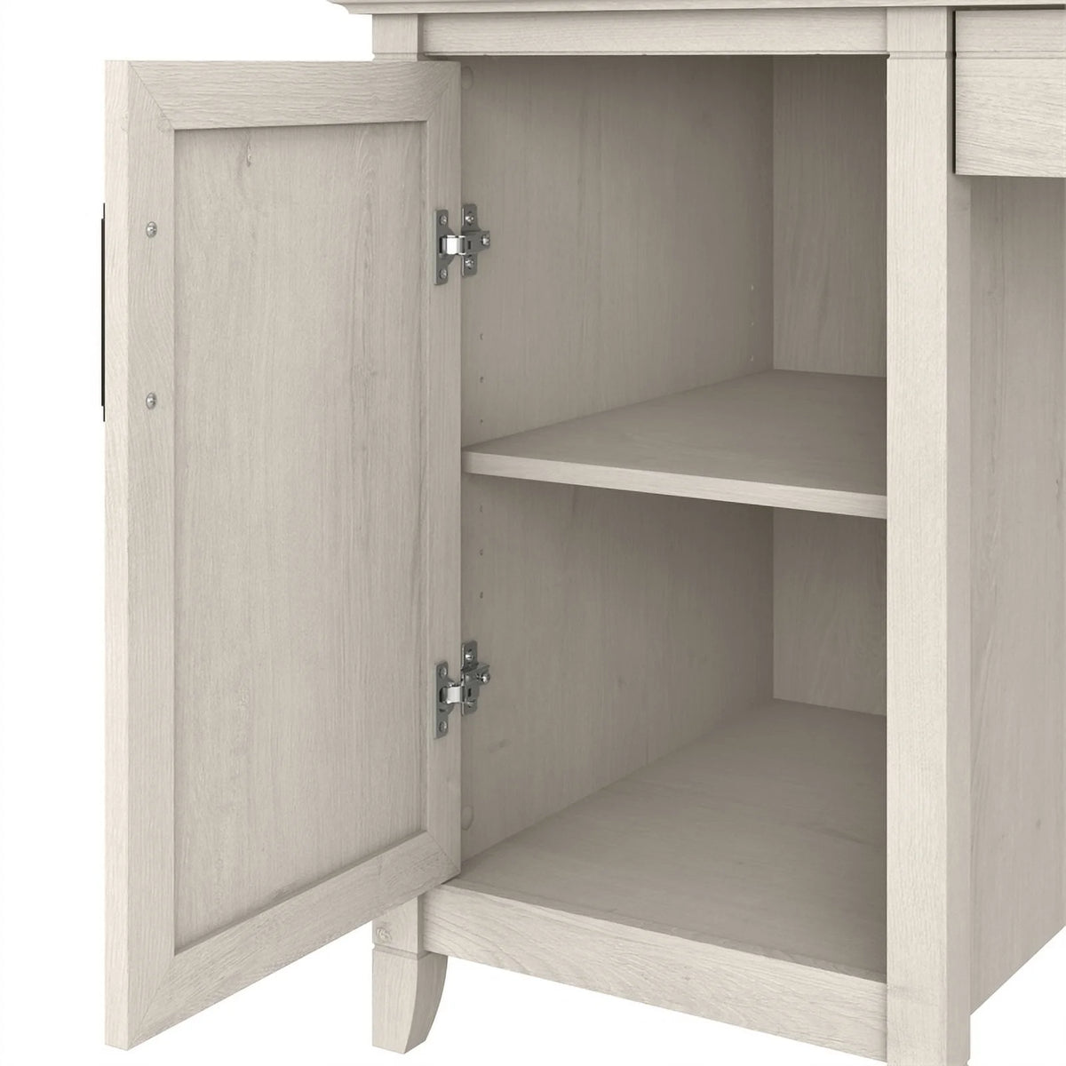 White Engineered Wood Computer Desk with Storage Z55588