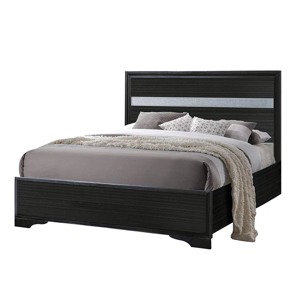 Twin Black Finish Bed T667