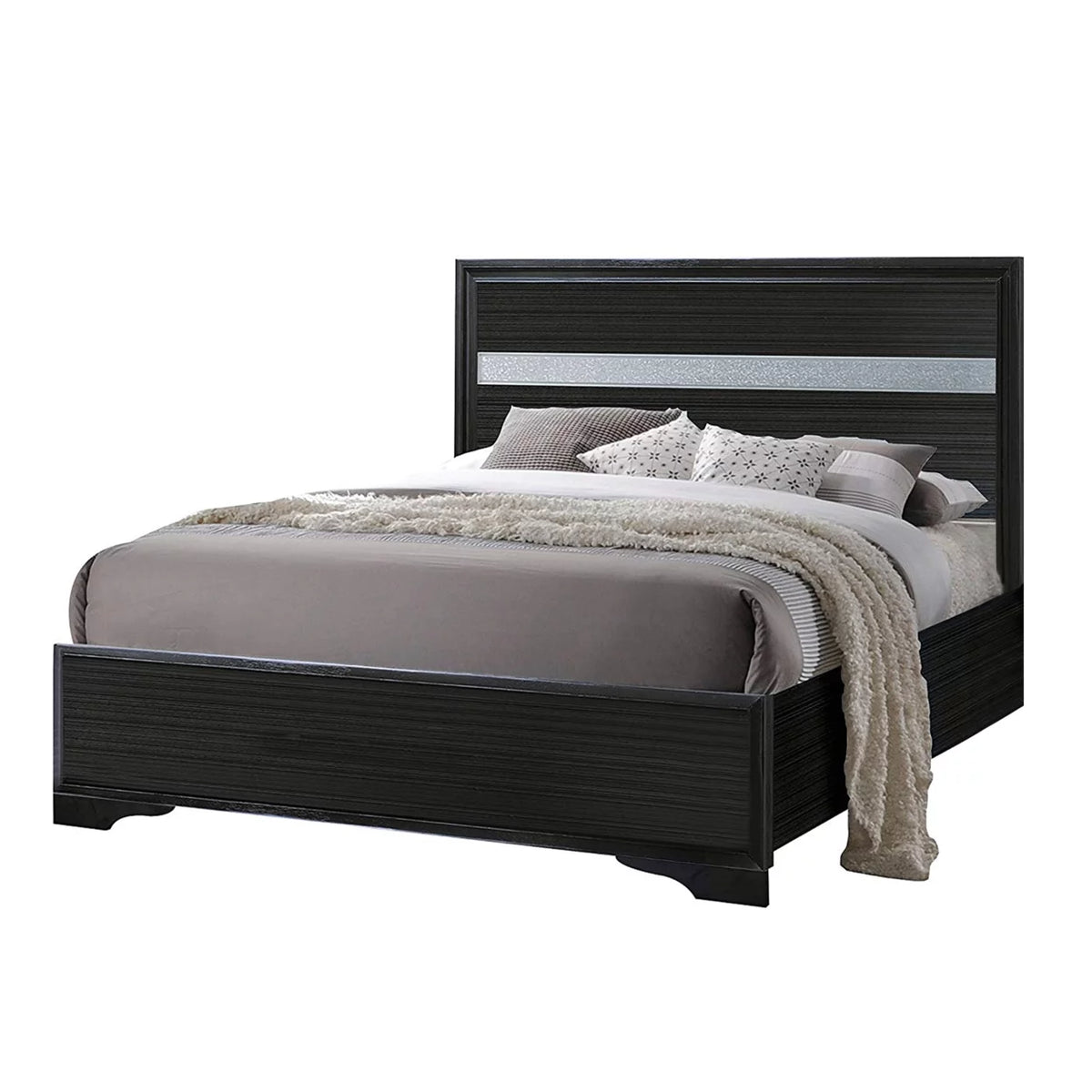 Twin Black Finish Bed T667