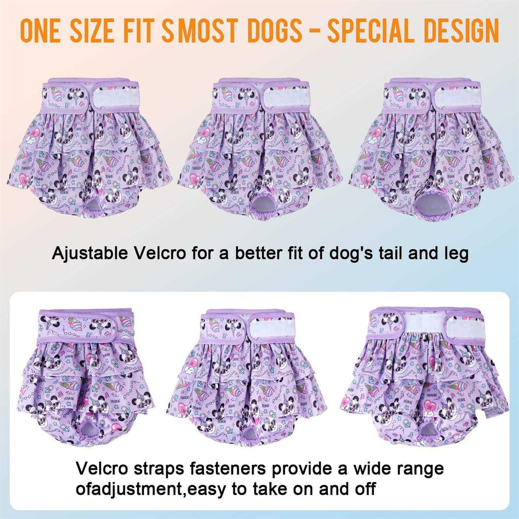 Washable Female Dog Diapers 3 Pack Reusable C165120