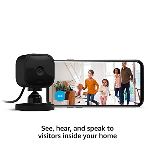 Compact indoor plug-in smart security camera, 1080p HD video, night vision, motion detection, two-way audio, 2 cameras (White) S676