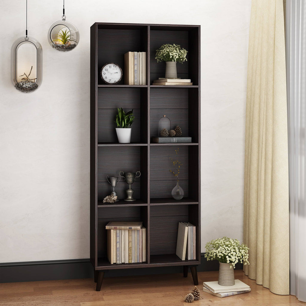 Wenge Faux Wood Bookcase K858