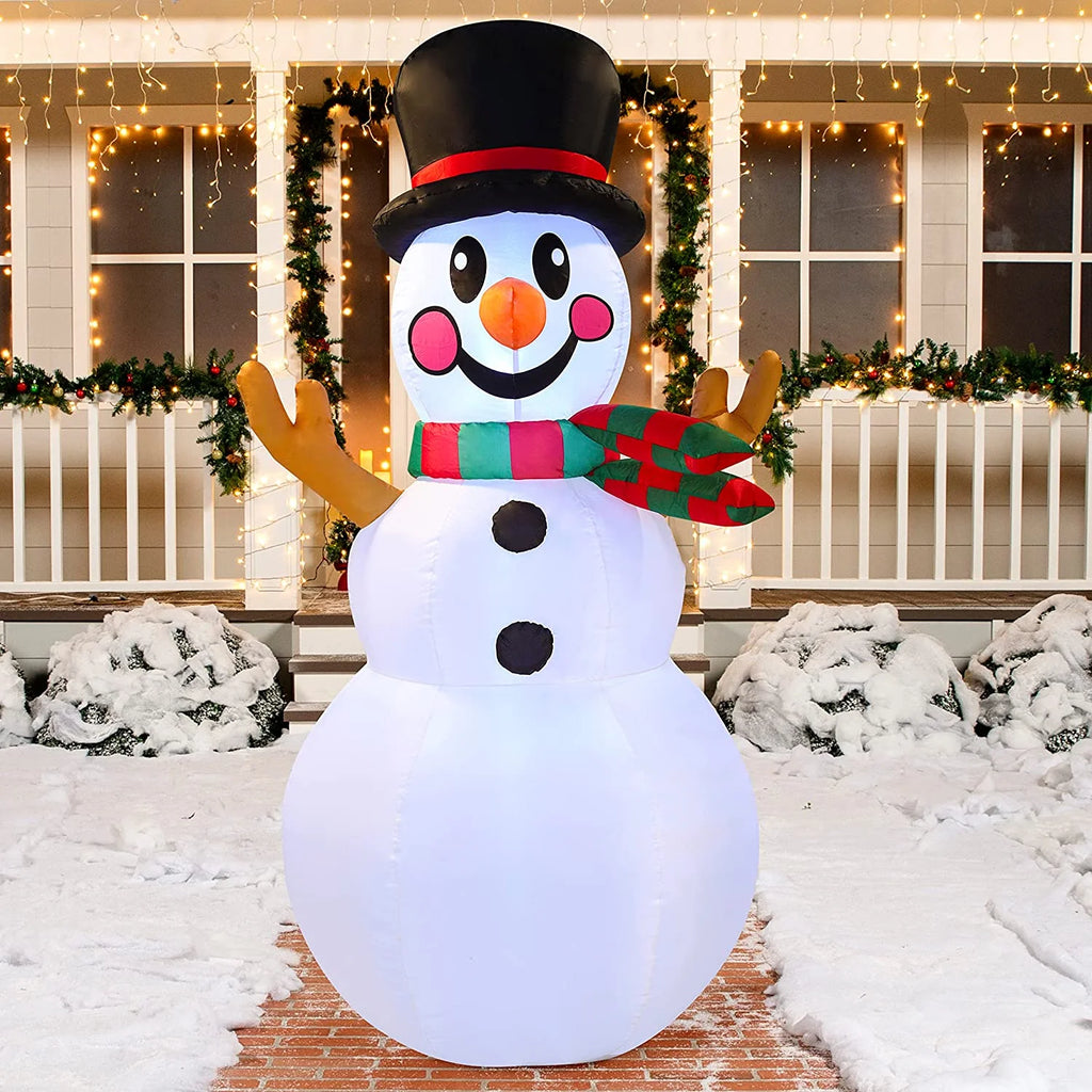 6 ft Tall Christmas Inflatable Snowman with Build-in LEDs C10589