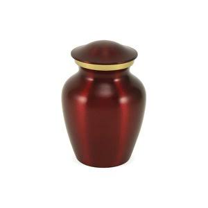 Small Crimson Pet Urn X48935