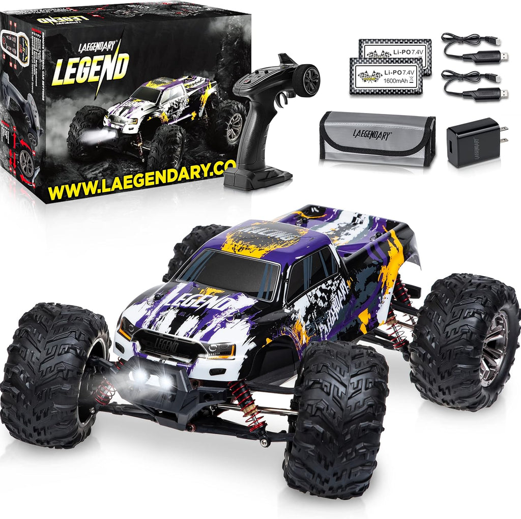 Purple Yellow 4x4 Off Road Waterproof RC Car E24407