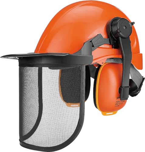 Chainsaw Helmet with Face and Hearing Protection J789