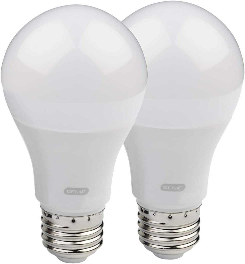 Smart Garage Door Opener with WiFi and Battery Backup, 2 Pack LED Light Bulb 4000K U196659