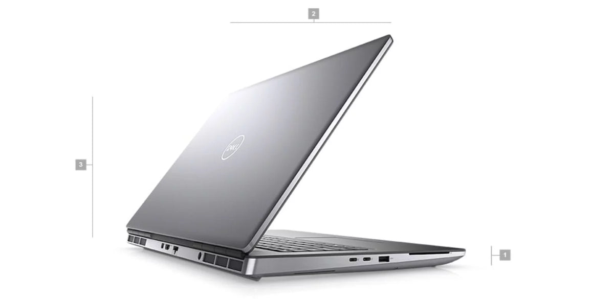 Restored Dell Precision 7000 7760 Workstation Laptop 17.3" FHD Core i9 - 2TB SSD + 1TB SSD - 32GB RAM - RTX A4000 8 Cores @ 5 GHz - 11th Gen CPU - 8GB GDDR6 P659