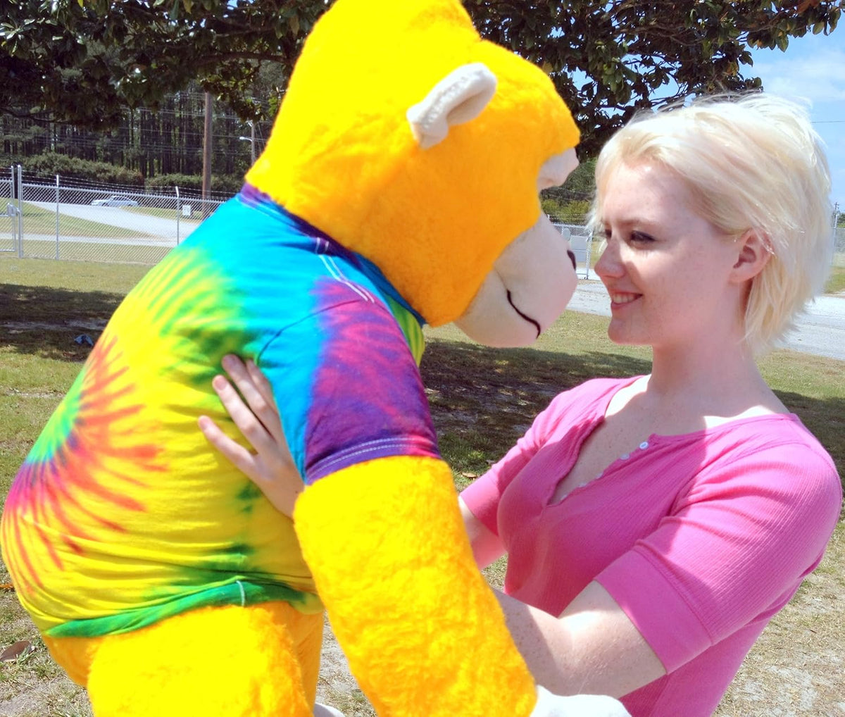Yellow Plush Monkey 40-inches Tall Z589