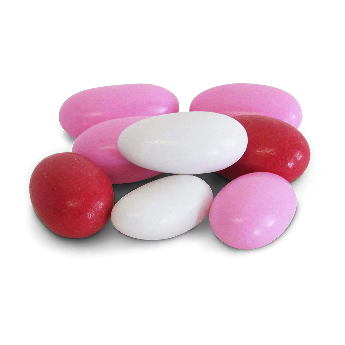 Red Pink & White Jordan Almonds Mix, 5 LBS Bulk Bag U988