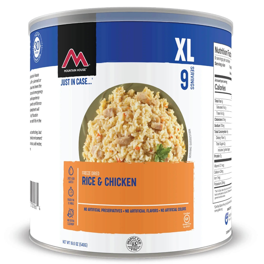 (6 Cans) Rice & Chicken #10 Can Emergency Survival Food F7014