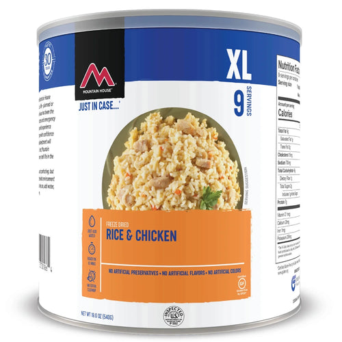 (6 Cans) Rice & Chicken #10 Can Emergency Survival Food F7014