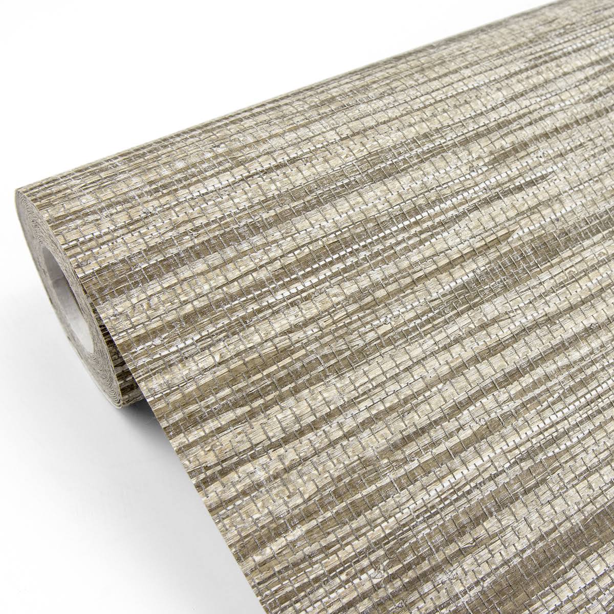 Brown Grasscloth Wallpaper Q479