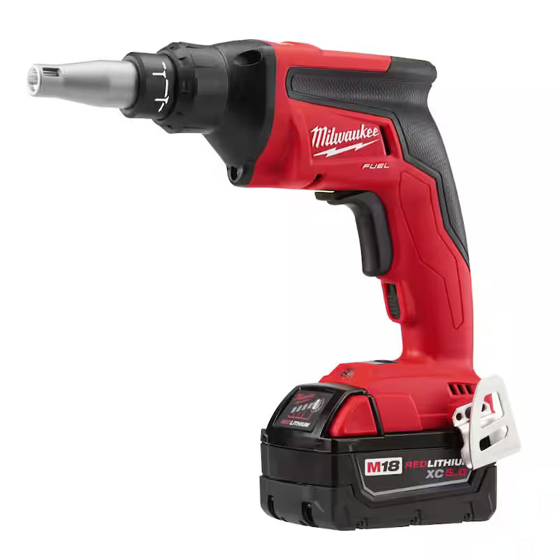 18V Lithium-Ion Brushless Cordless Drywall Screw Gun Kit with Cut Out Tool V433