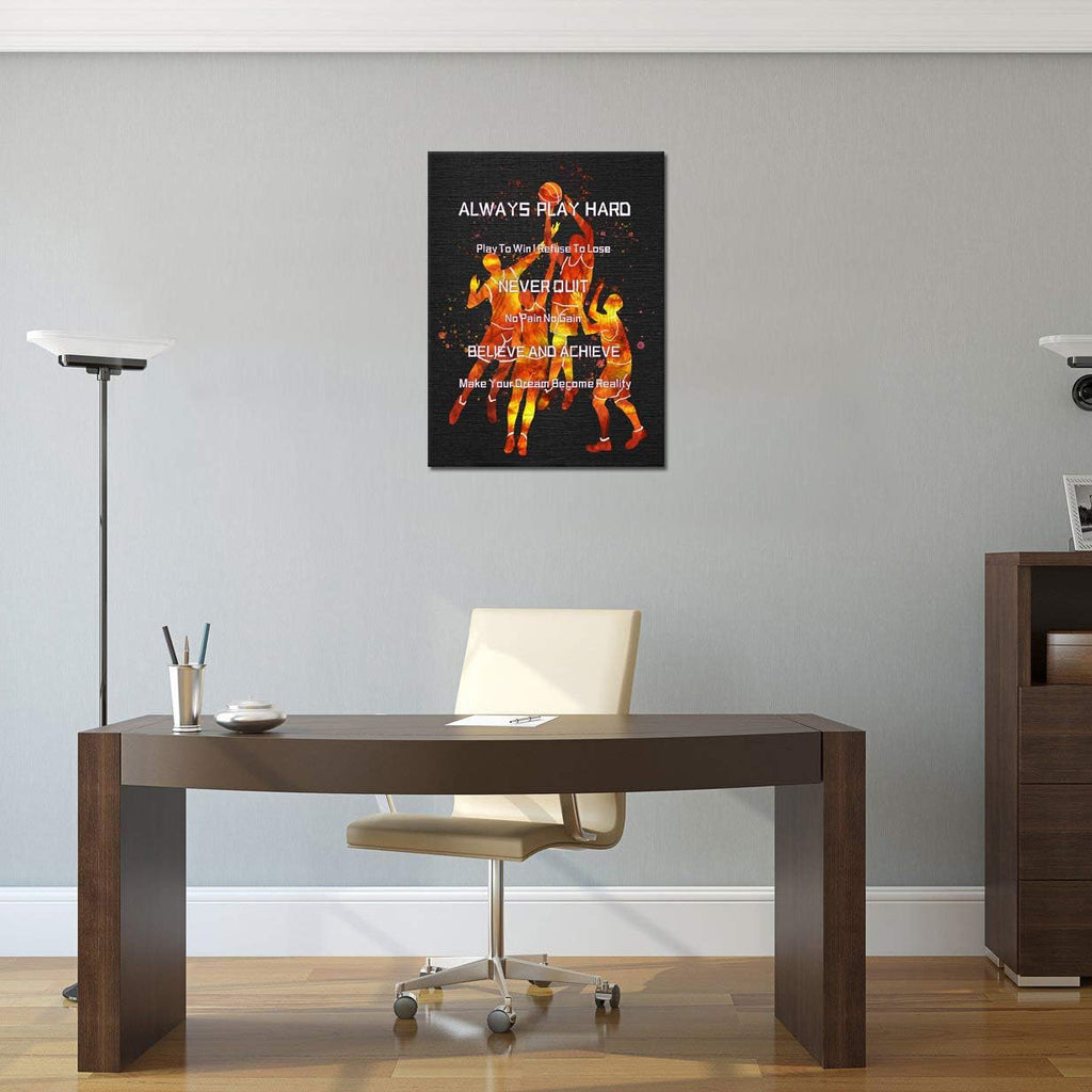Basketball Wall Art Canvas Print 24x32inch D4765