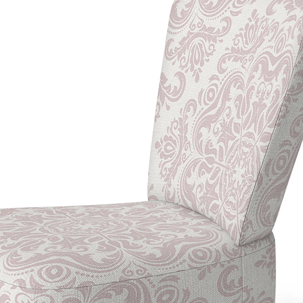 Cream Damask Upholstered Accent Chair A5477