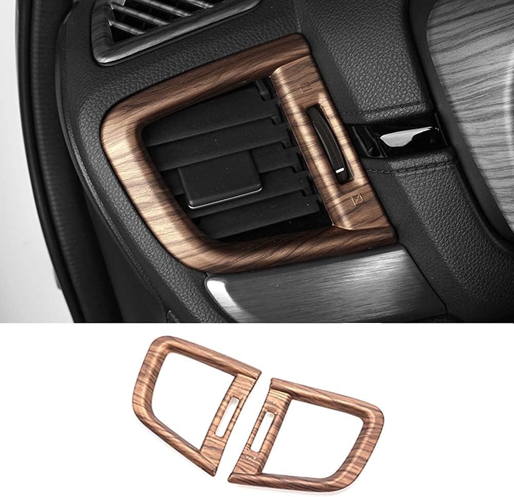 Peach Wood Air Vent Trim Left Right Side Dashboard Sticker Frame Y274168