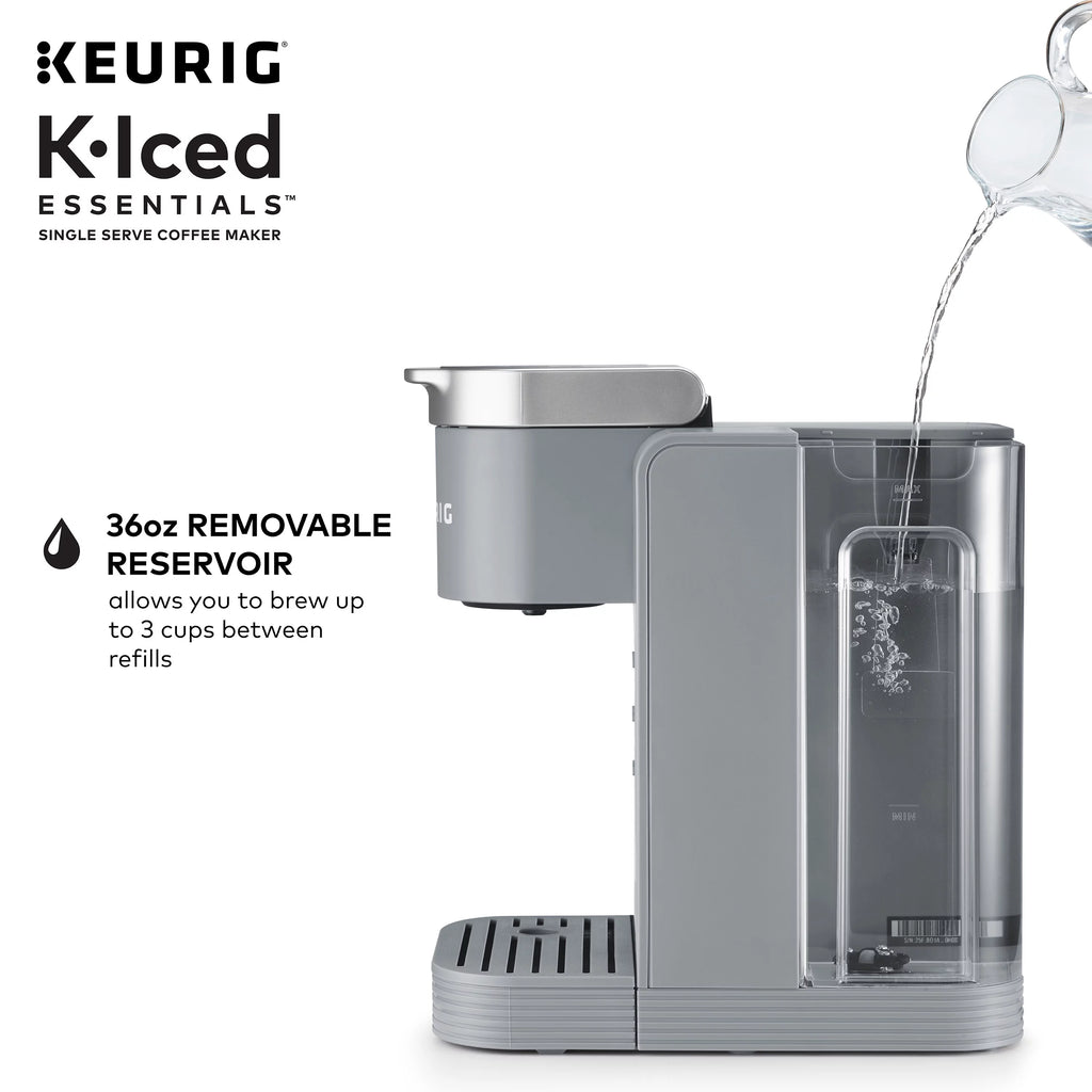 Gray Iced and Hot Single-Serve K-Cup Pod Coffee Maker Y592820
