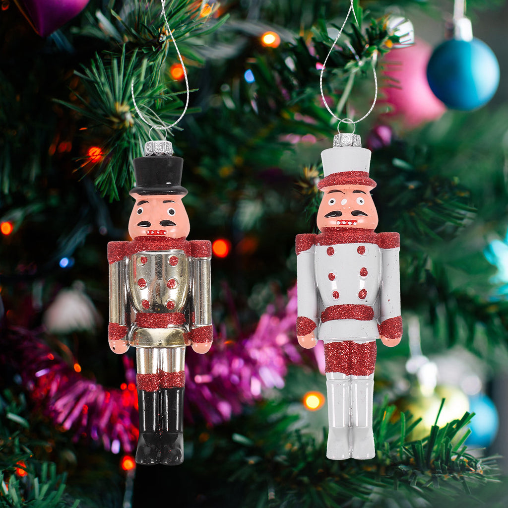 6Pcs Plastic Nutcracker Hanging Christmas Decoration V113