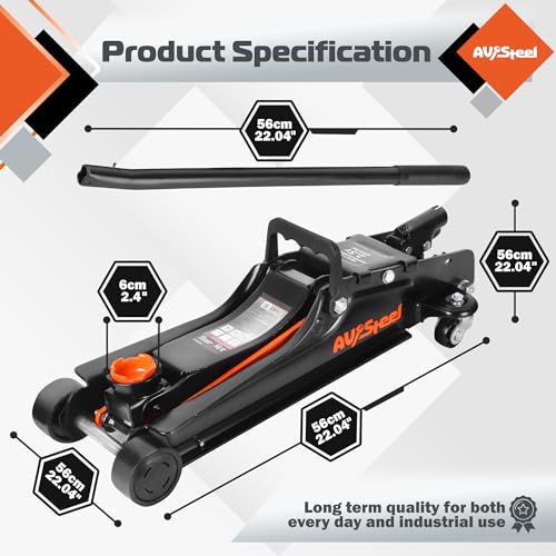 2.5 Ton Low Profile Steel Hydraulic Floor Jack B53258