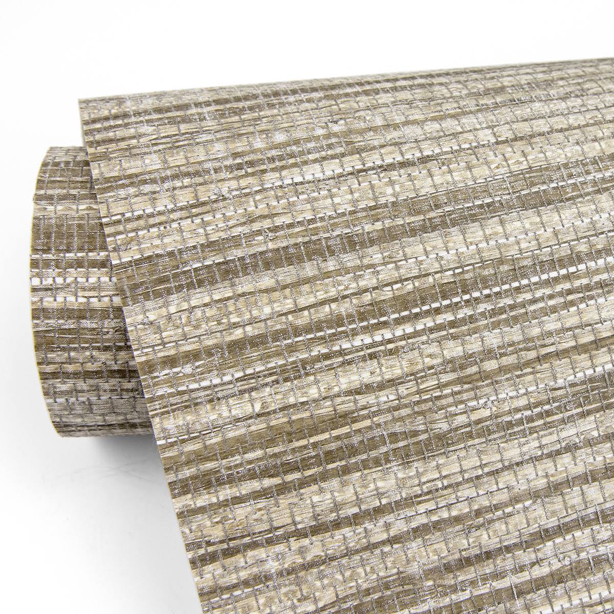 Brown Grasscloth Wallpaper Q479