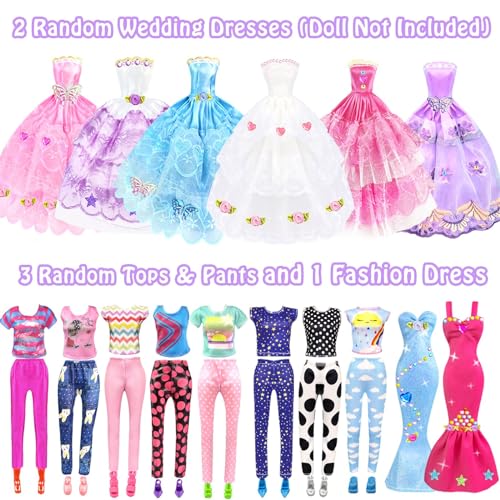 92Pcs Doll Clothes and Accessories with Doll Closet for 11.5 Inch Doll T969469