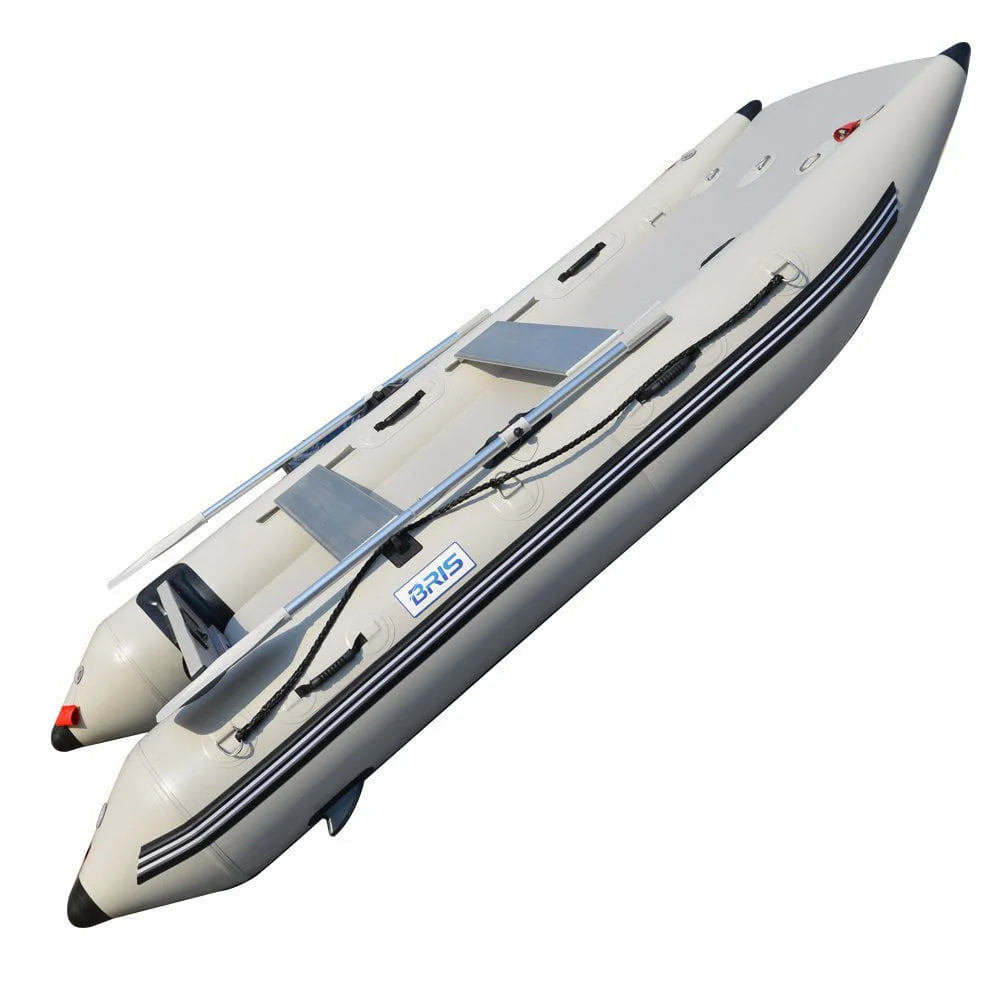 11Ft Inflatable Catamaran Boat Dinghy Gray D244774