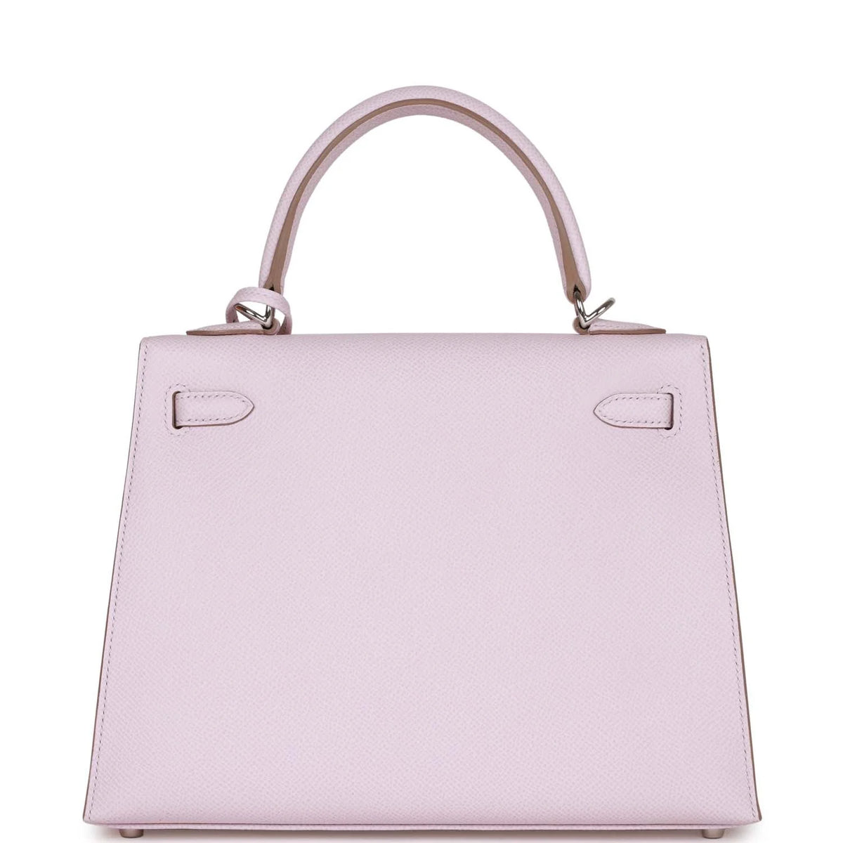 Mauve Pale Epsom Leather Handbag with Palladium Hardware Y552