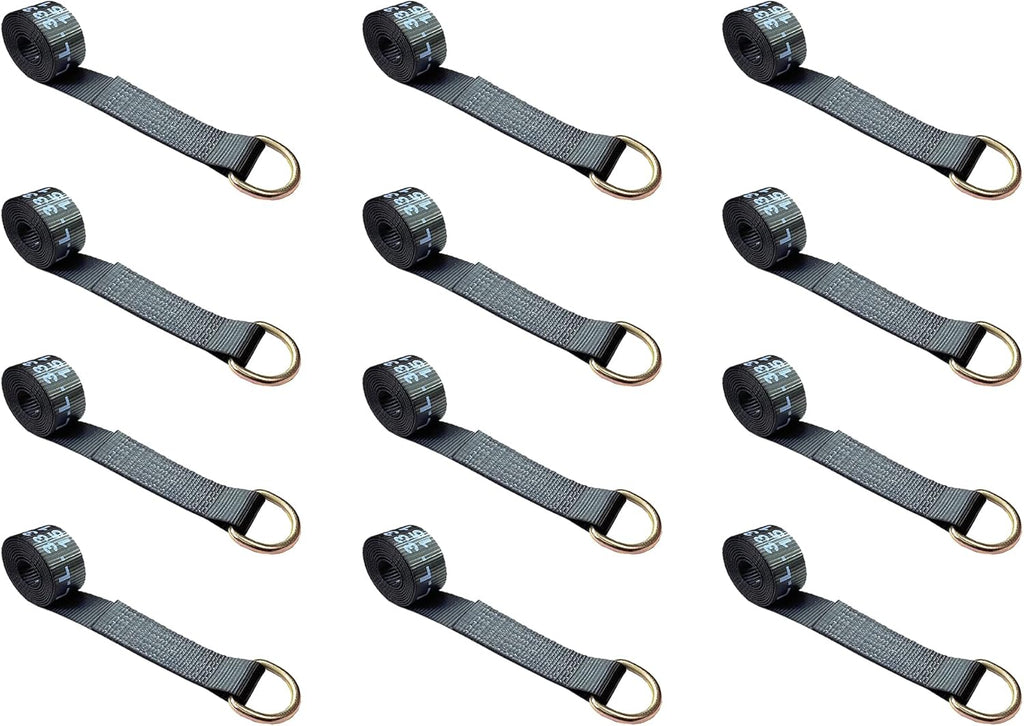 2” x 10’ D-Ring Lasso Strap (Blue, 6 - Pack) Q535