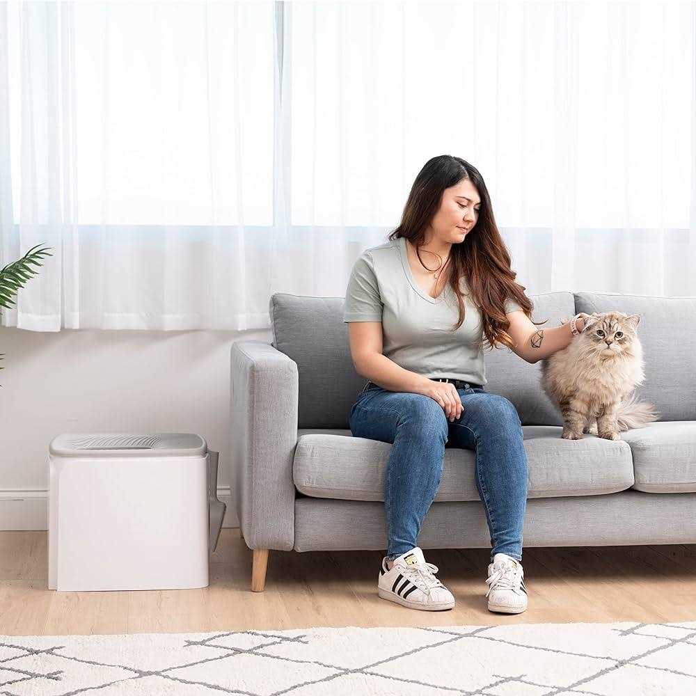 Square Top Entry Cat Litter Box with Scoop S41222